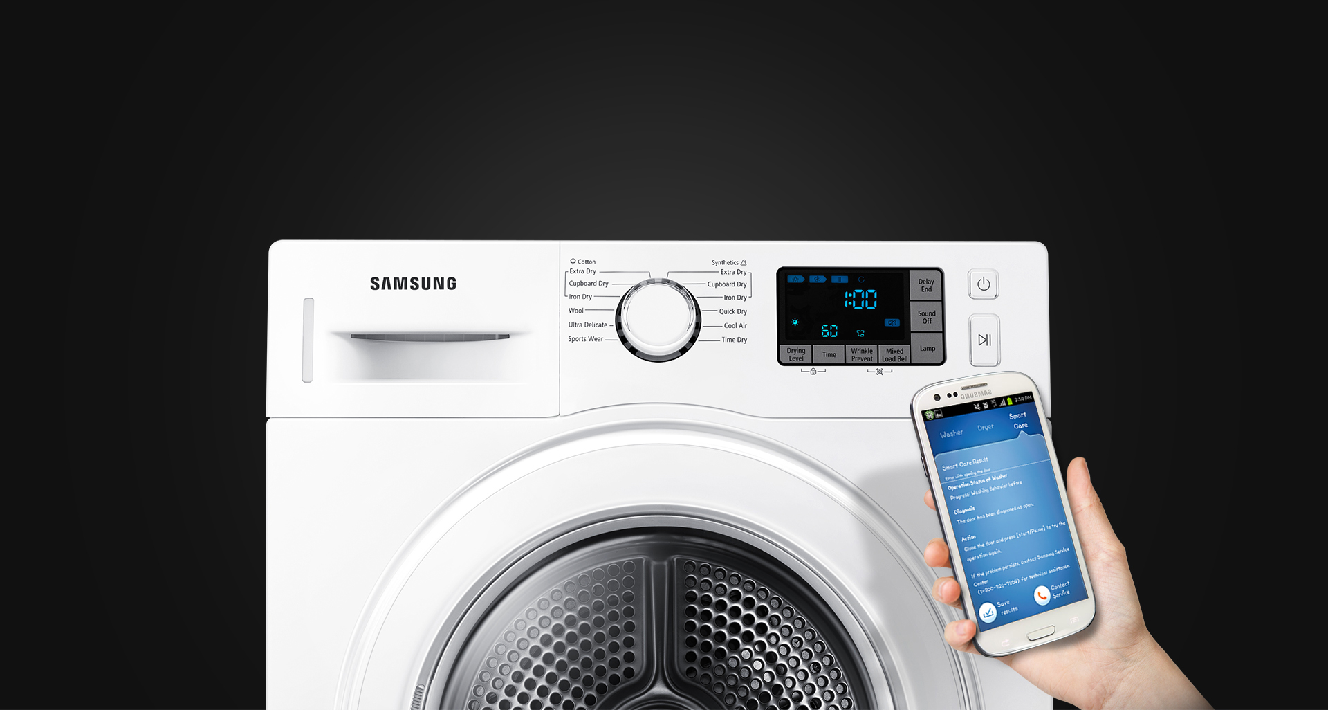 سیستم عیب یاب هوشمند ماشین لباسشویی سامسونگ